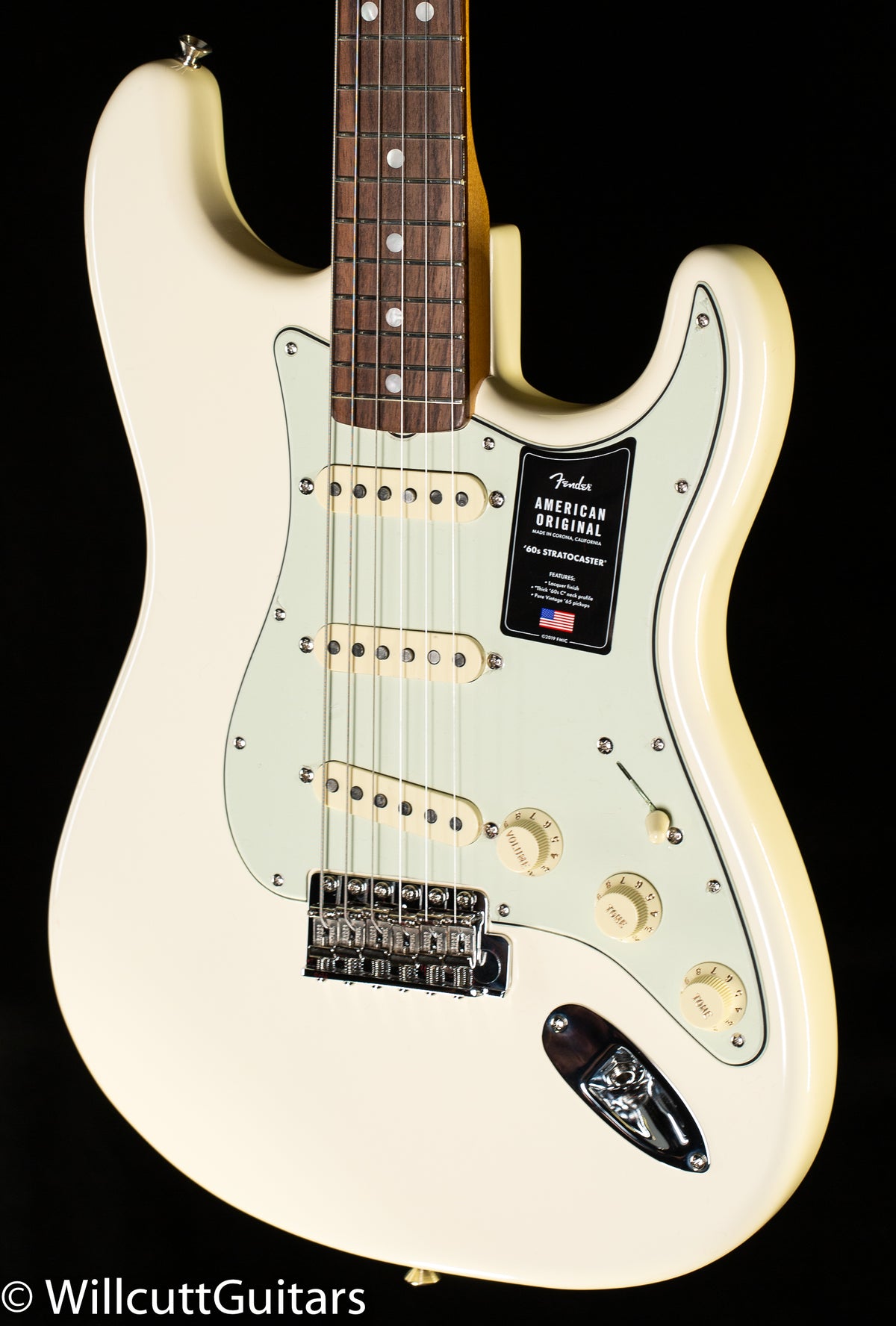 Fender American Original '60s Stratocaster Rosewood Fingerboard Olympic White (299)