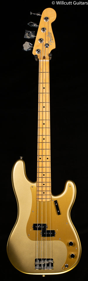 Fender American Original '50s Precision Bass Maple Fingerboard Aztec Gold (364) Bass Guitar