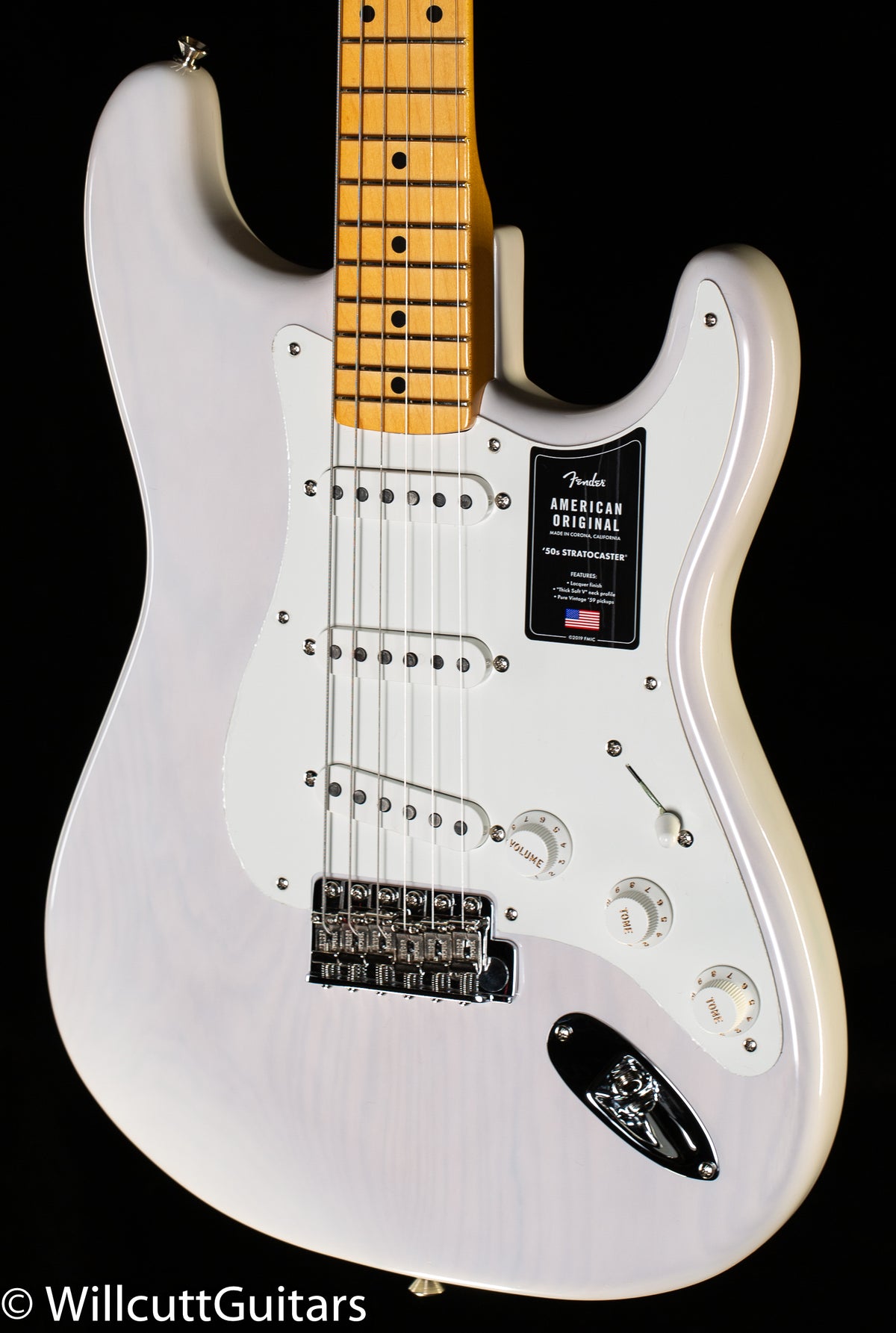 Fender American Original '50s Stratocaster Maple Fingerboard White Blonde (637)