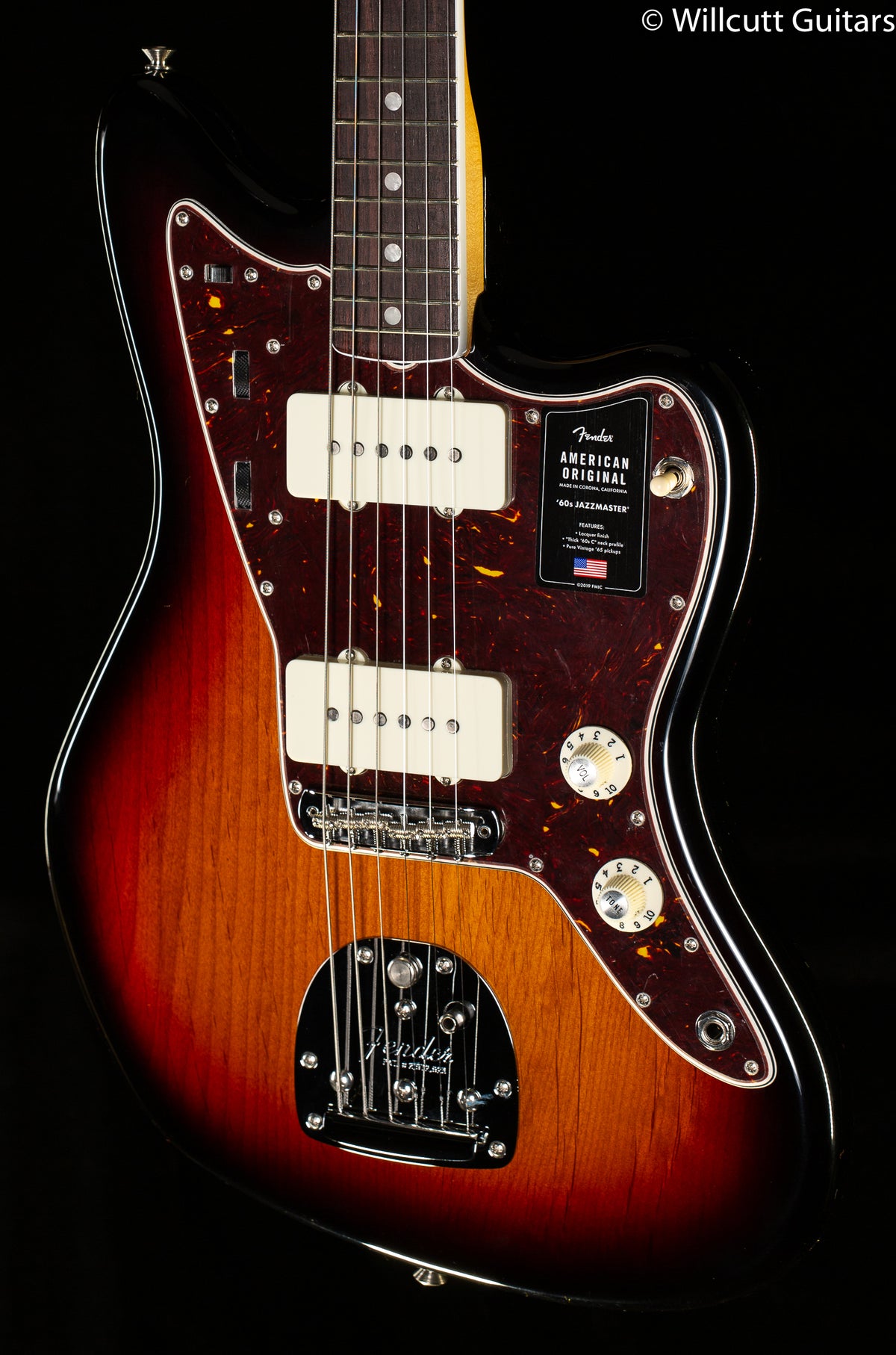 Fender American Original '60s Jazzmaster Rosewood Fingerboard 3-Color Sunburst (938)