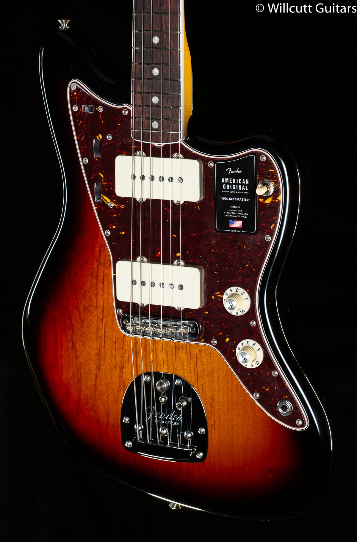 Fender American Original '60s Jazzmaster Rosewood Fingerboard, 3-Color Sunburst (951)