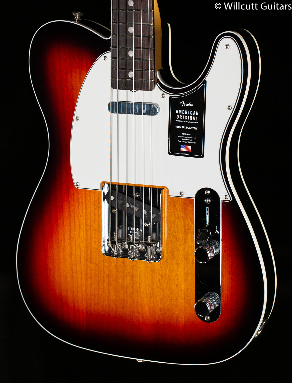 Fender American Original '60s Telecaster, Rosewood Fingerboard, 3-Color Sunburst (014)