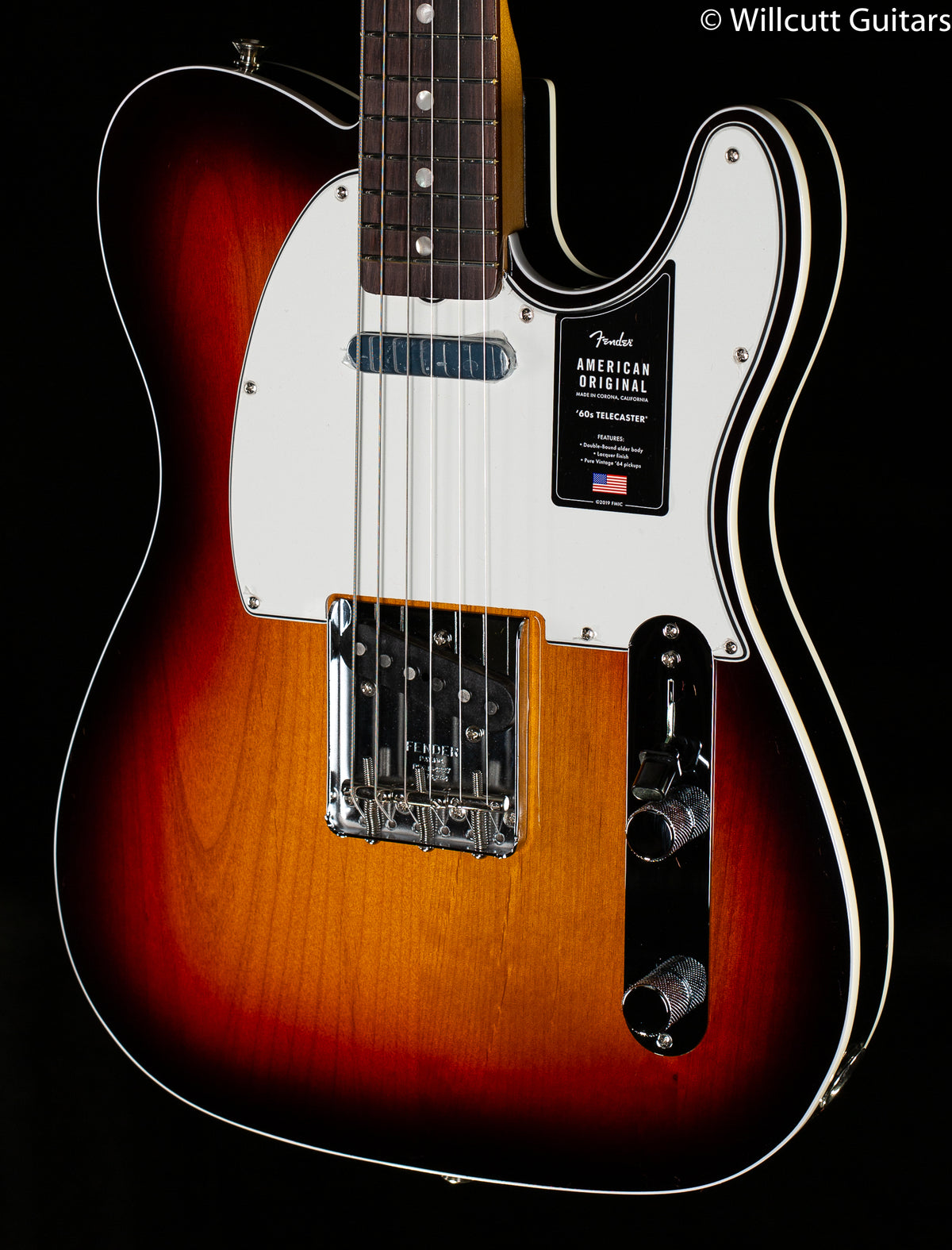 Fender American Original '60s Telecaster, Rosewood Fingerboard, 3-Color Sunburst (096)