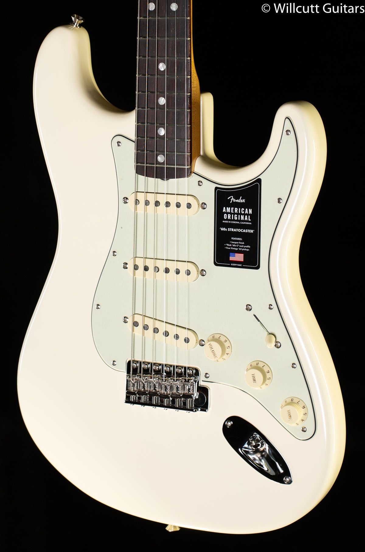 Fender American Original '60s Stratocaster Rosewood Fingerboard Olympic White (120)