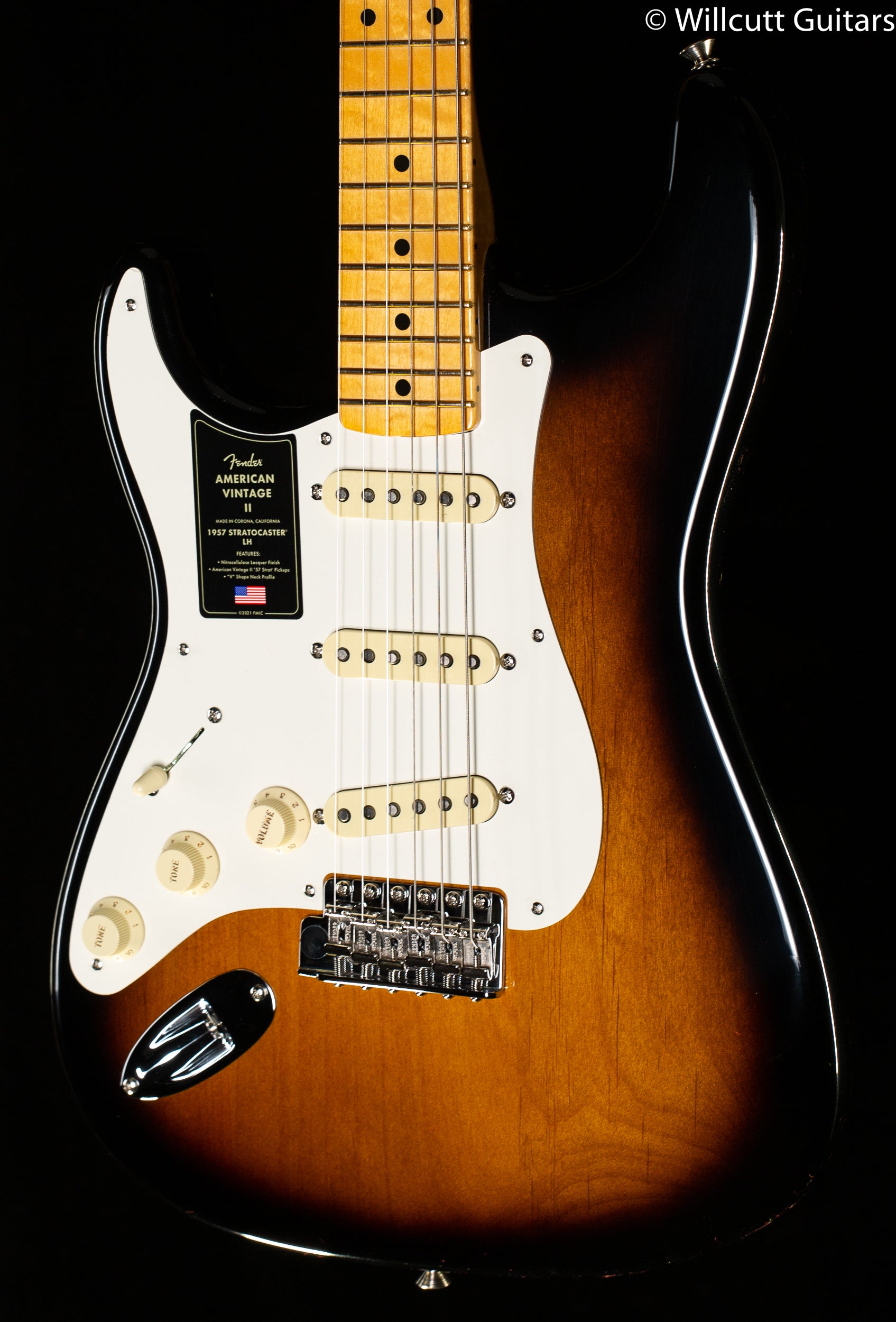 Fender American Vintage II 1957 Stratocaster 2-Color Sunburst Left