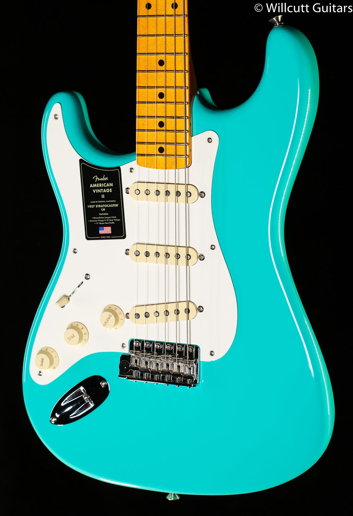 Fender American Vintage II 1957 Stratocaster Sea Foam Green Left-Handed (909)