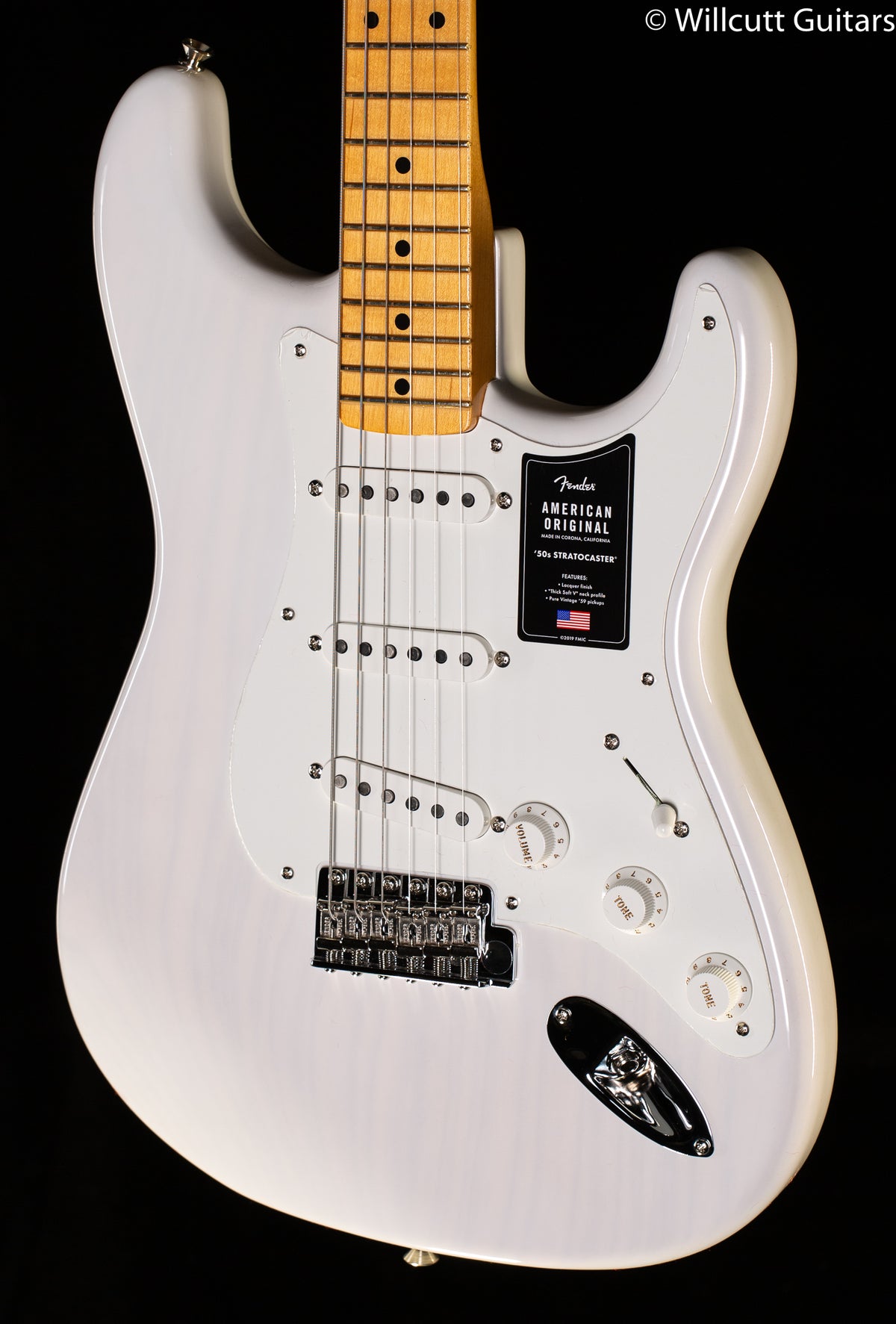 Fender American Original '50s Stratocaster Maple Fingerboard White Blonde (052)