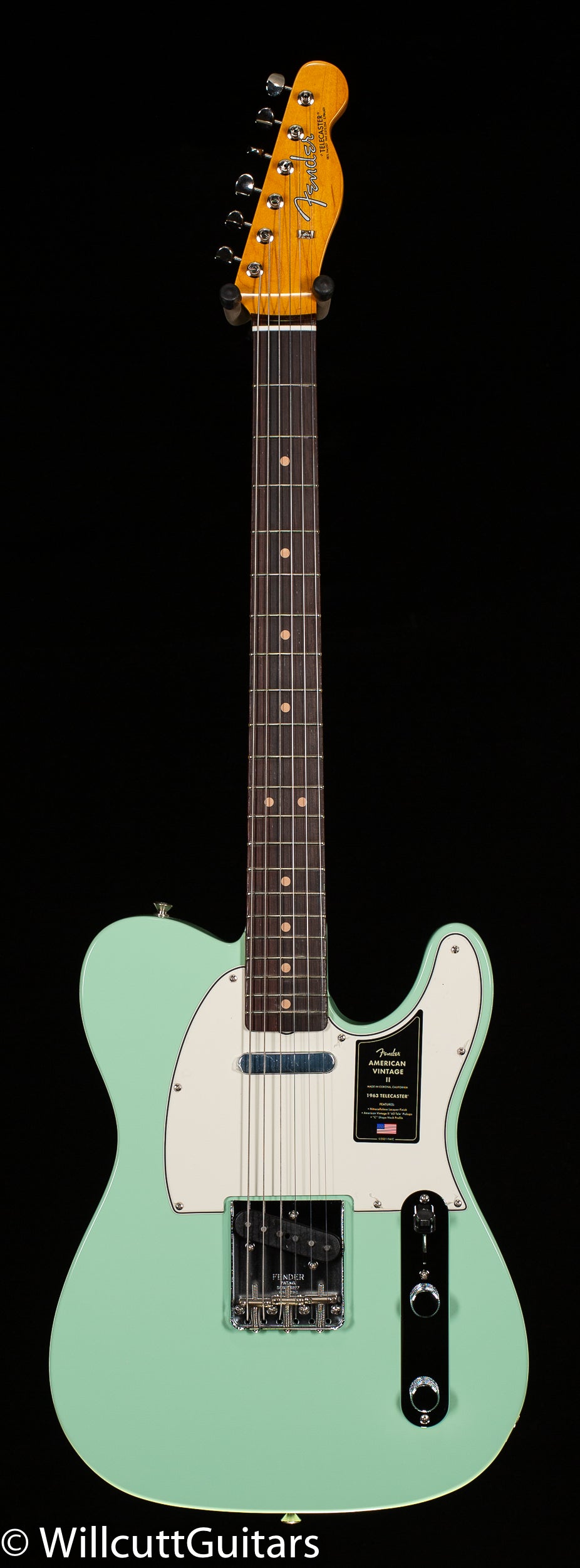 Fender American Vintage II 1963 Telecaster Rosewood Fingerboard Surf Green (419)