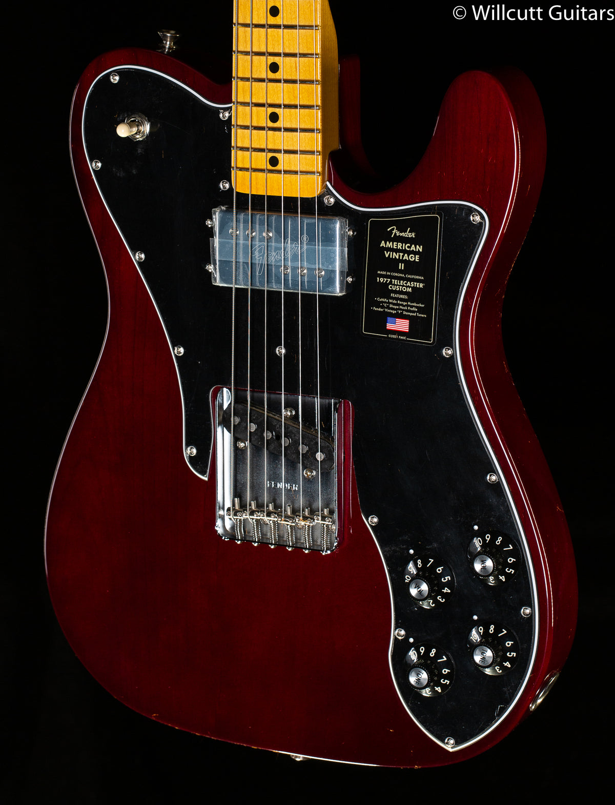 Fender American Vintage II 1977 Telecaster Custom Wine (168)