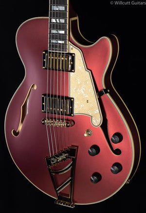 D'Angelico Deluxe SS Limited Edition Matte Wine (667)