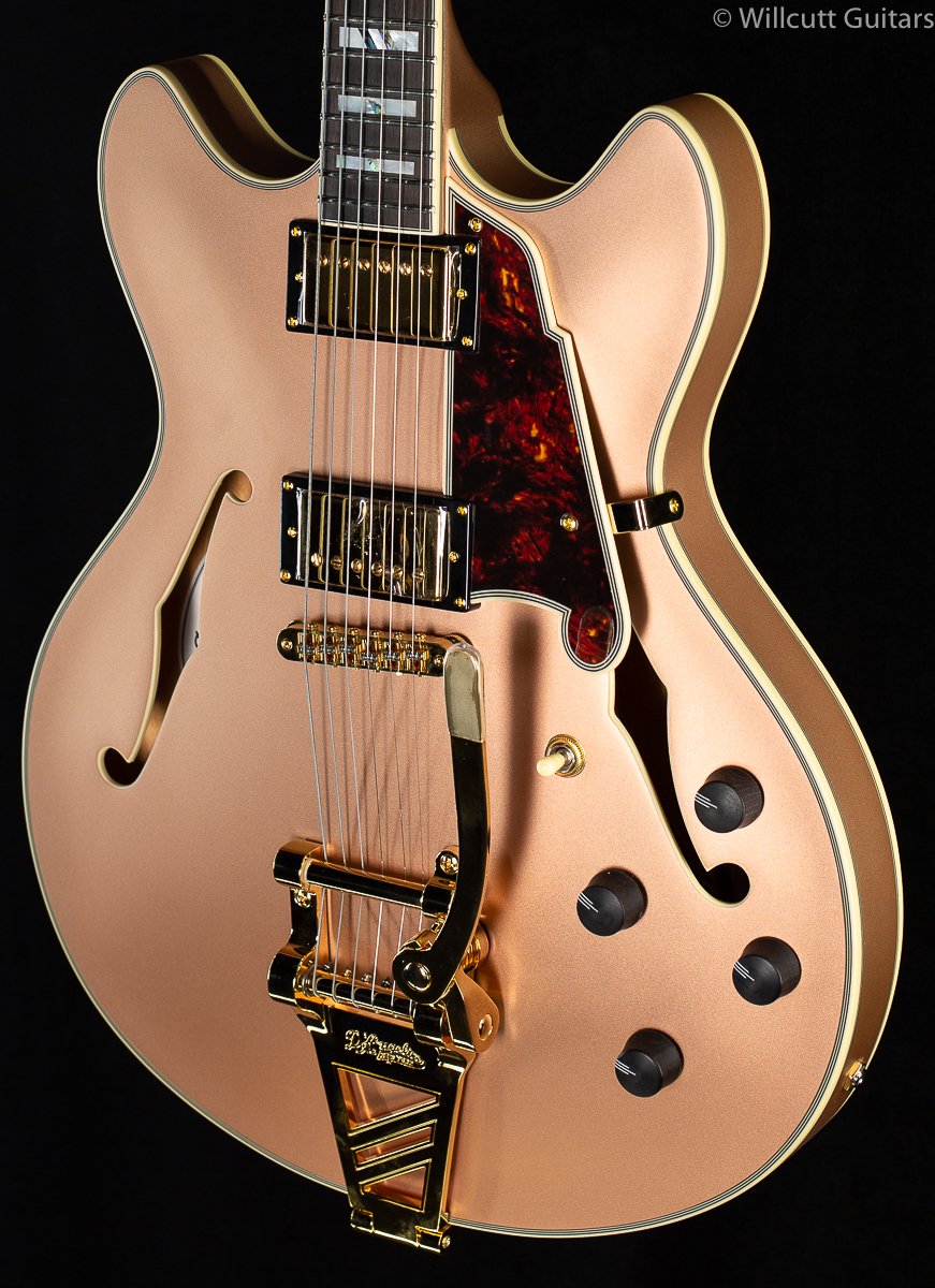 D&#39;Angelico Deluxe DC Limited Edition Matte Rose Gold (535)