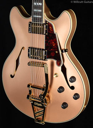 D'Angelico Deluxe DC Limited Edition Matte Rose Gold (535)