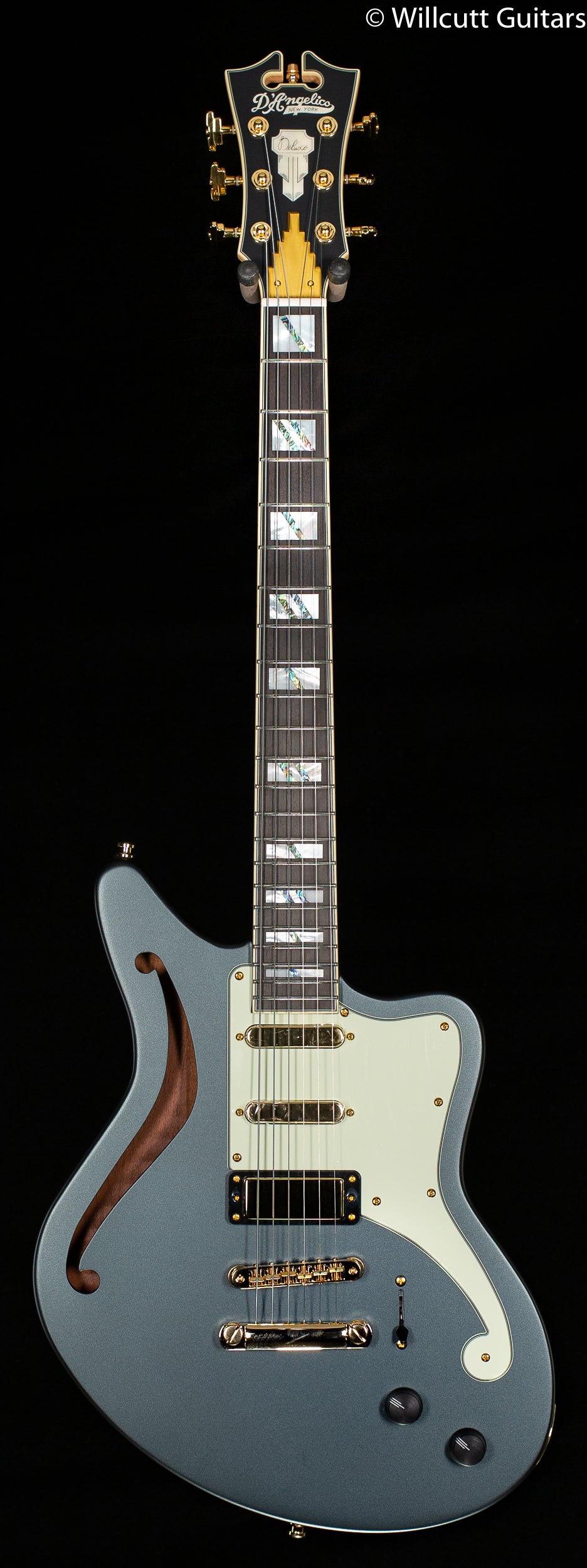 D'Angelico DELUXE BEDFORD SH LE MATTE CHARCOAL - Willcutt