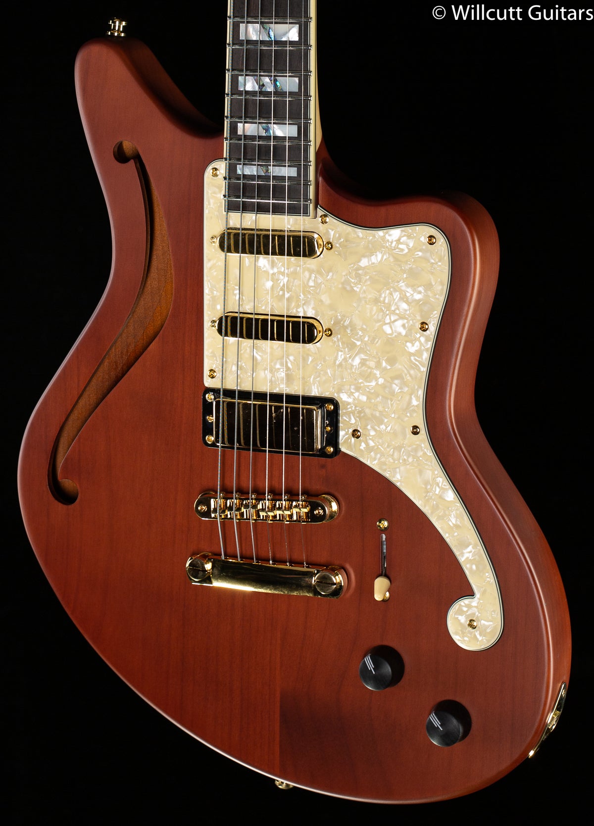 D&#39;Angelico DELUXE BEDFORD SH LE MATTE WALNUT