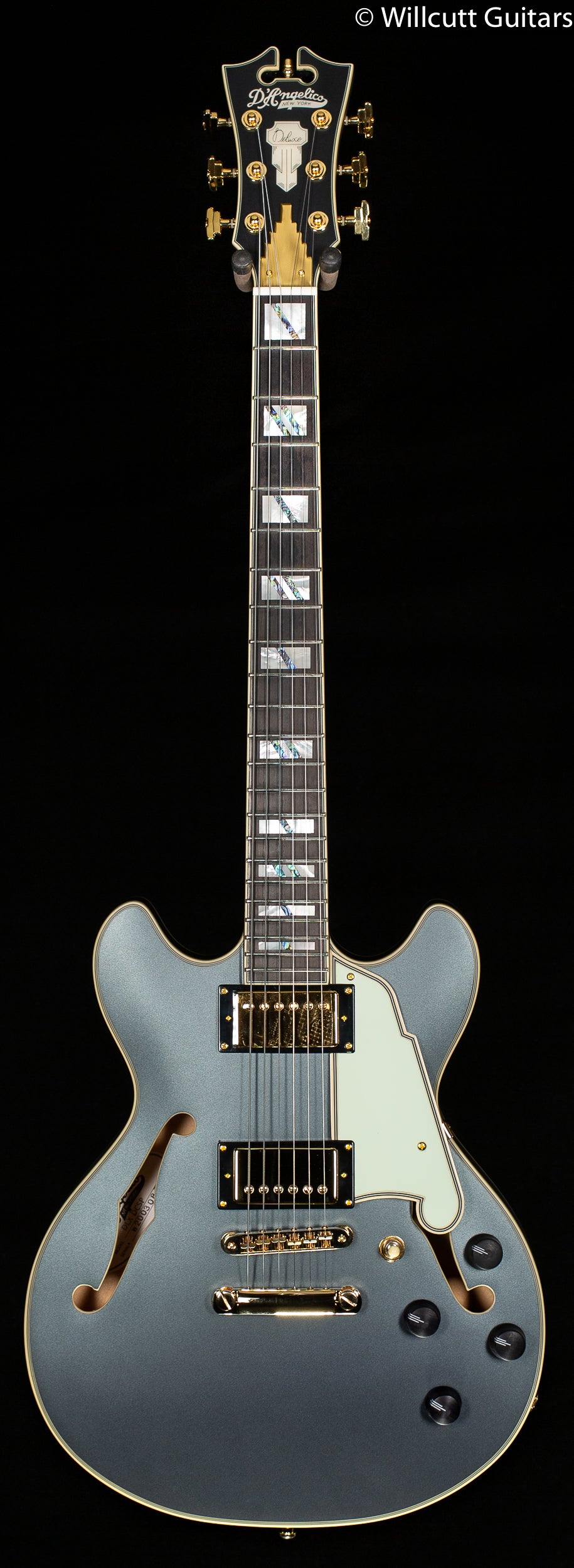 D&#39;Angelico DELUXE MINI DC LE MATTE CHARCOAL