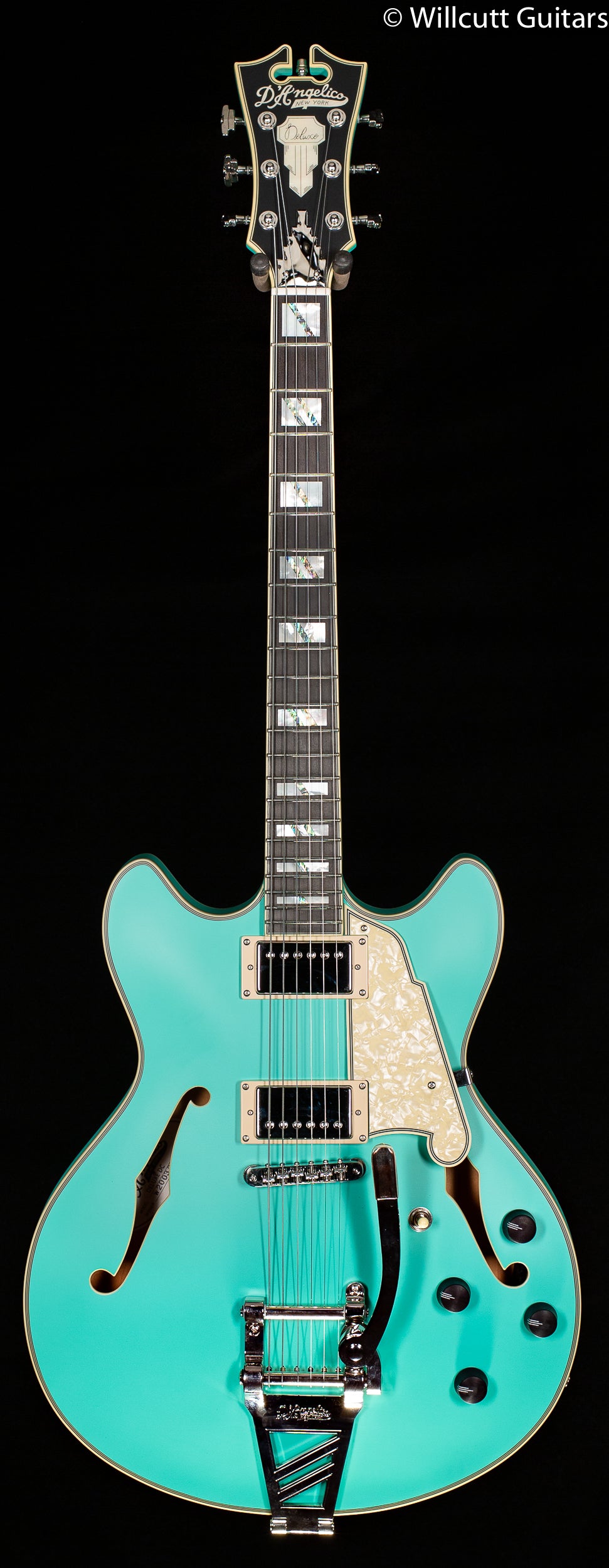 D'Angelico Deluxe DC Limited Edition Matte Surf Green - Willcutt Guitars