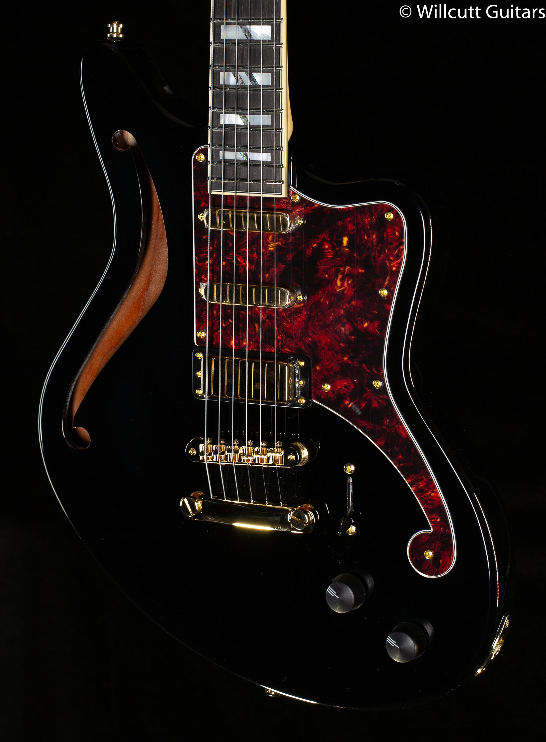 【ryu_RK】D'Angelico Deluxe Bedford SH D'Angelico Deluxe Bedford SH Black (148) - Willcutt Guitars