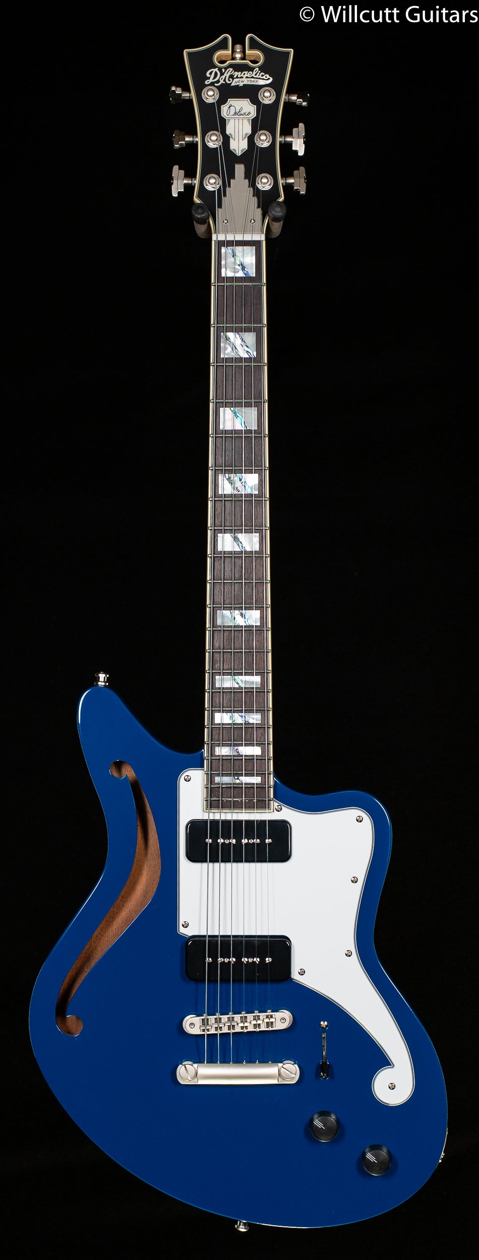 D'Angelico Deluxe Bedford SH LE Sapphire - Willcutt Guitars