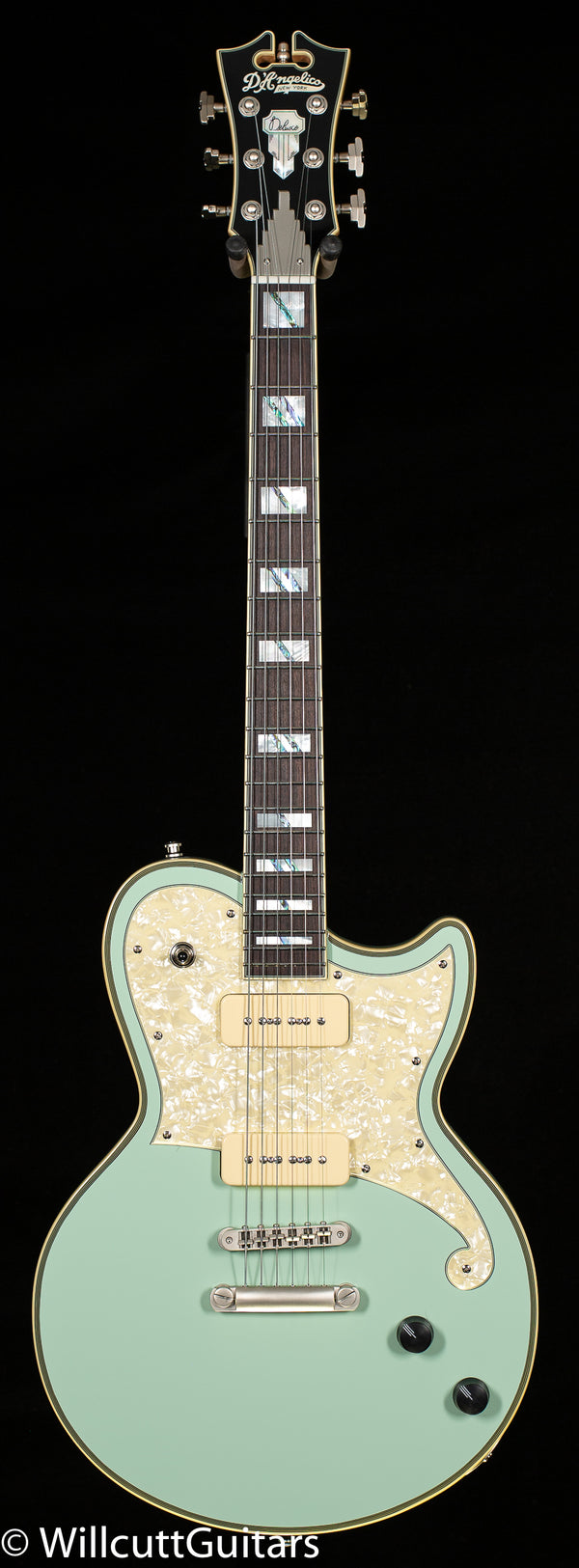 D'Angelico Deluxe Atlantic Limited Edition Sage P90s (184 