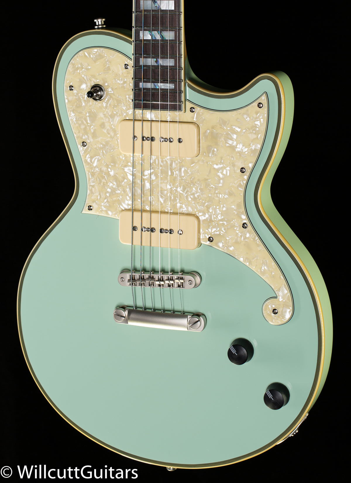 D&#39;Angelico Deluxe Atlantic Limited Edition Sage P90s (184)