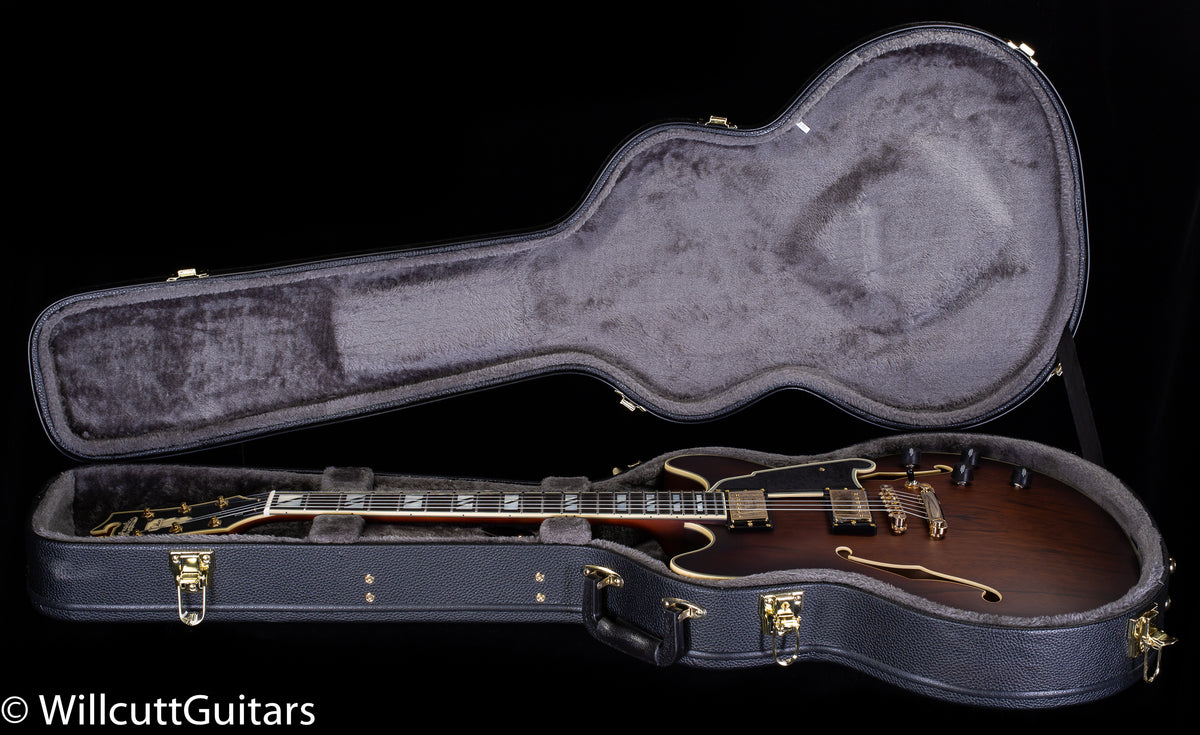 D&#39;Angelico Deluxe DC Satin Brown Burst Limba (302)