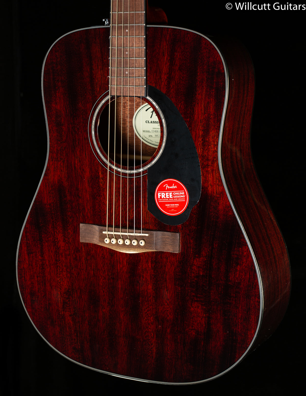Fender CD-60S Dreadnought All Mahogany Walnut Fingerboard