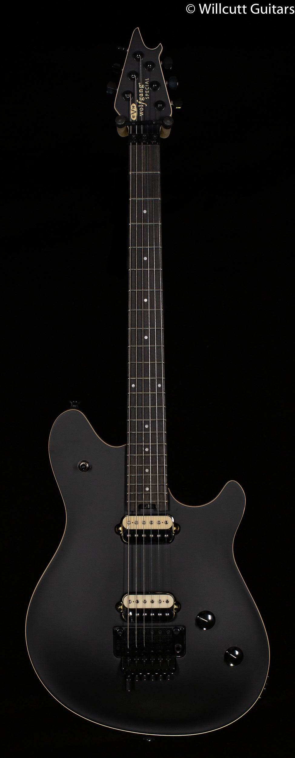 EVH Wolfgang Special Stealth Black Ebony Fingerboard - Willcutt