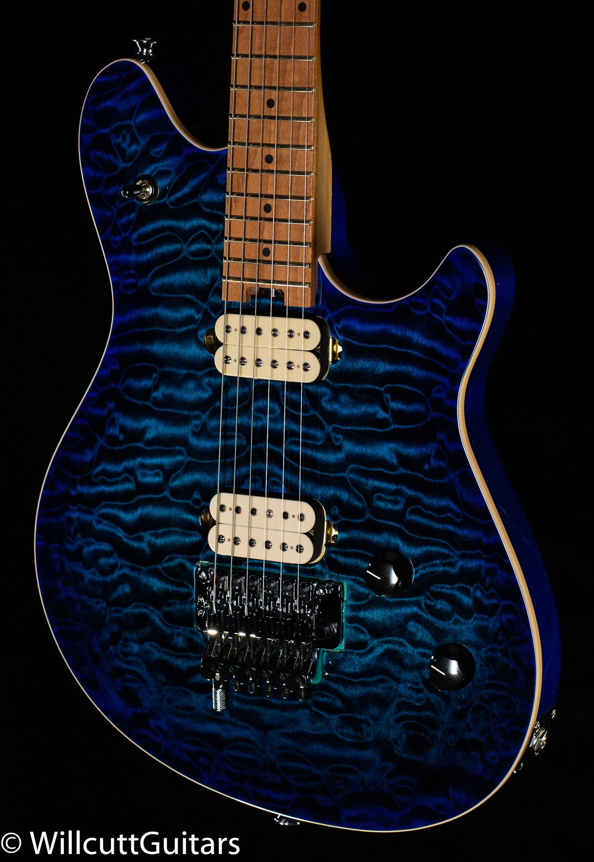 EVH Wolfgang Special QM Chlorine Burst Baked Maple Fingerboard