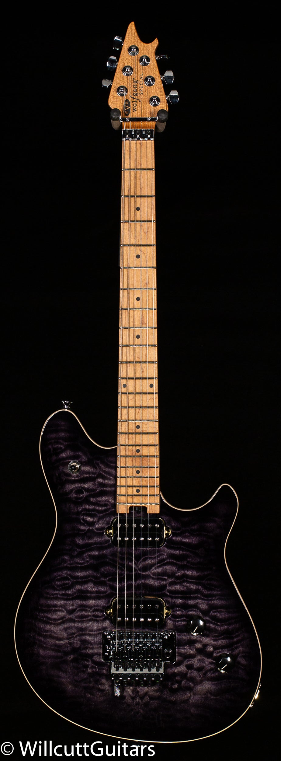 Charvel Wolfgang Special QM Charcoal Burst Baked Maple Fingerboard