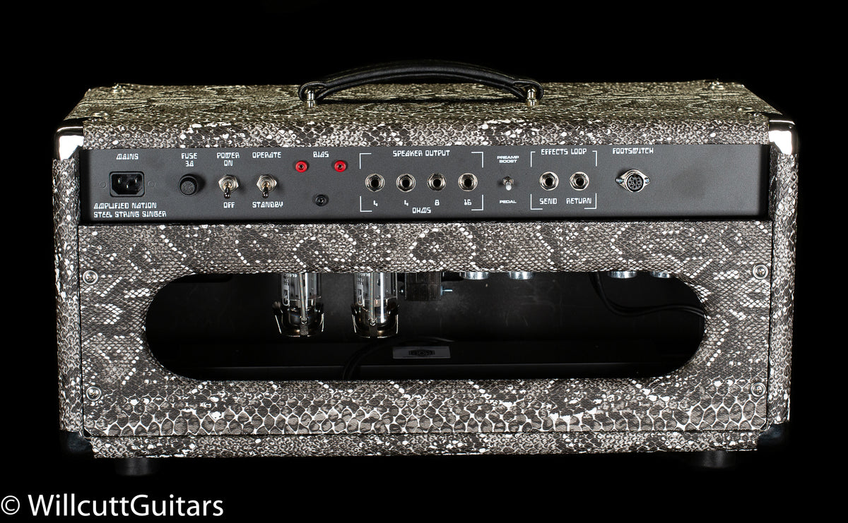 Amplified Nation Steel String Singer 50W Head Silver Snakeskin/Black Grille