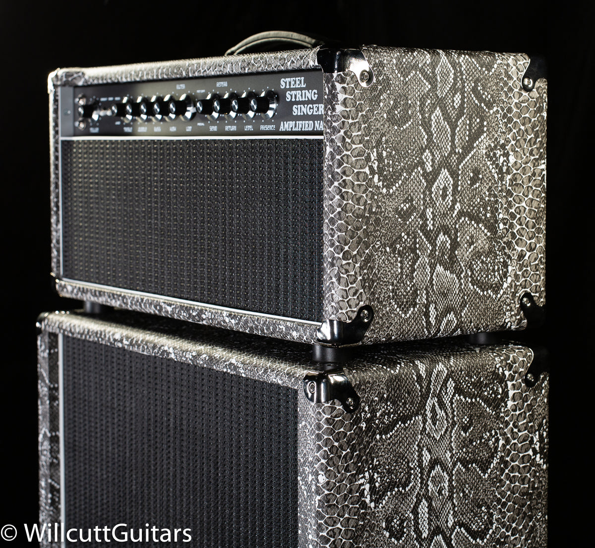 Amplified Nation Steel String Singer 50W Head Silver Snakeskin/Black Grille