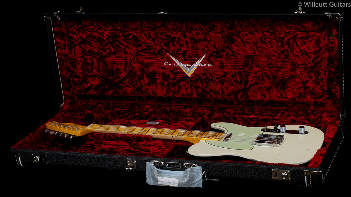 Fender Custom Shop 2019 Postmodern Telecaster Journeyman Relic Aged Olympic White/Charcoal Frost