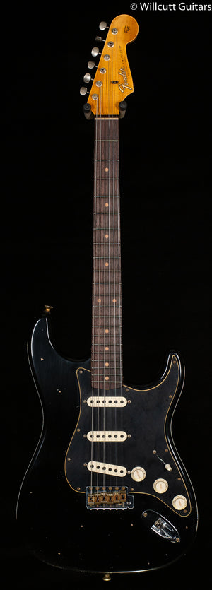 Fender Custom Shop Postmodern Strat Journeyman Relic Rosewood Fingerboard Aged Black (636)