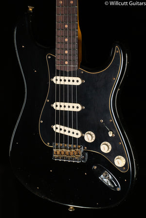 Fender Custom Shop Postmodern Strat Journeyman Relic Rosewood Fingerboard Aged Black (636)