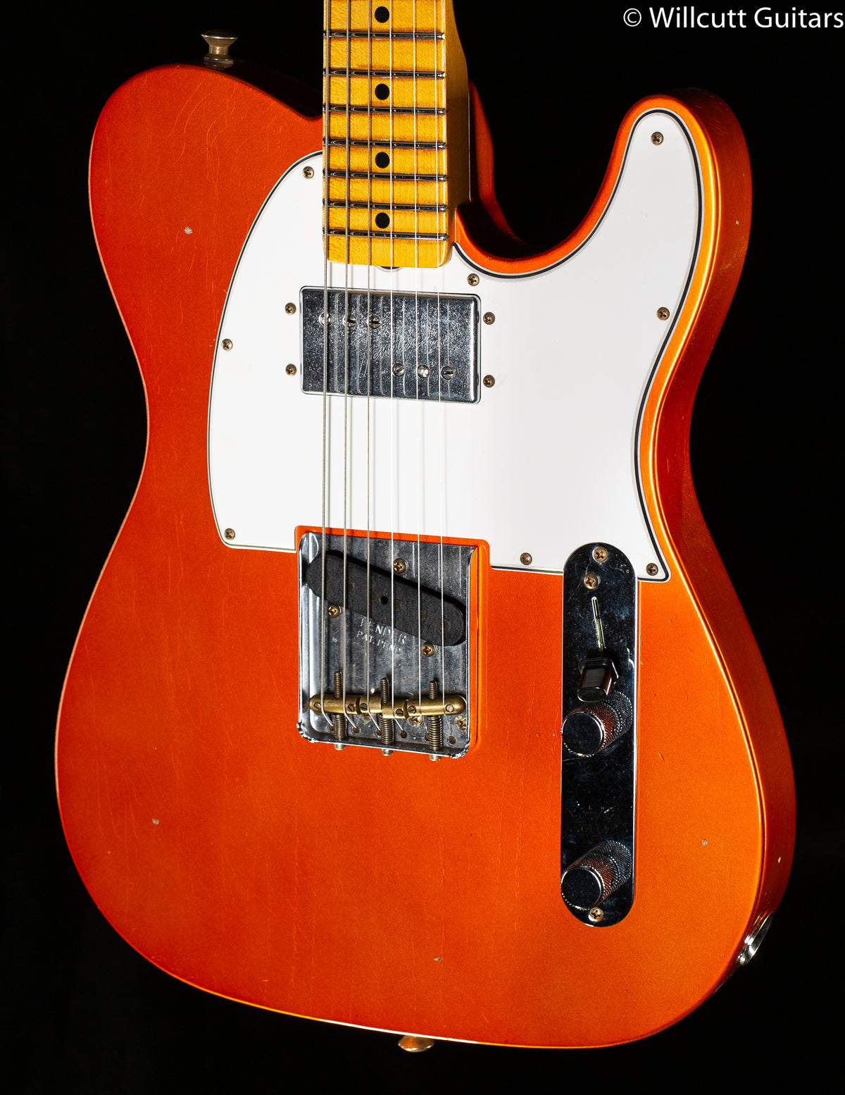 Fender Custom Shop Postmodern Tele Journeyman Relic Maple Fingerboard Faded Aged Candy Tangerine (700)