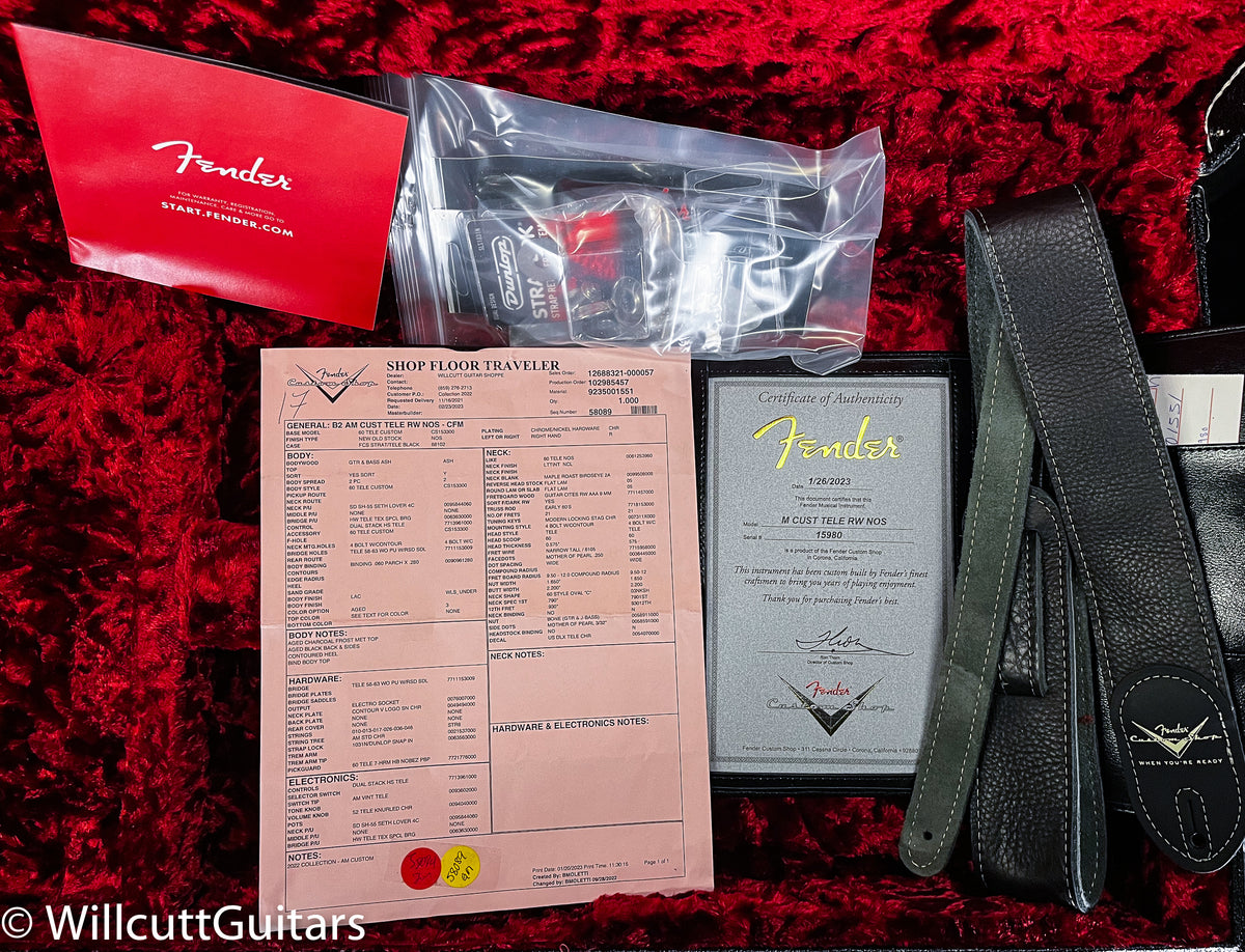 Fender Custom Shop American Custom Telecaster Charcoal Frost Metallic DEMO (980)