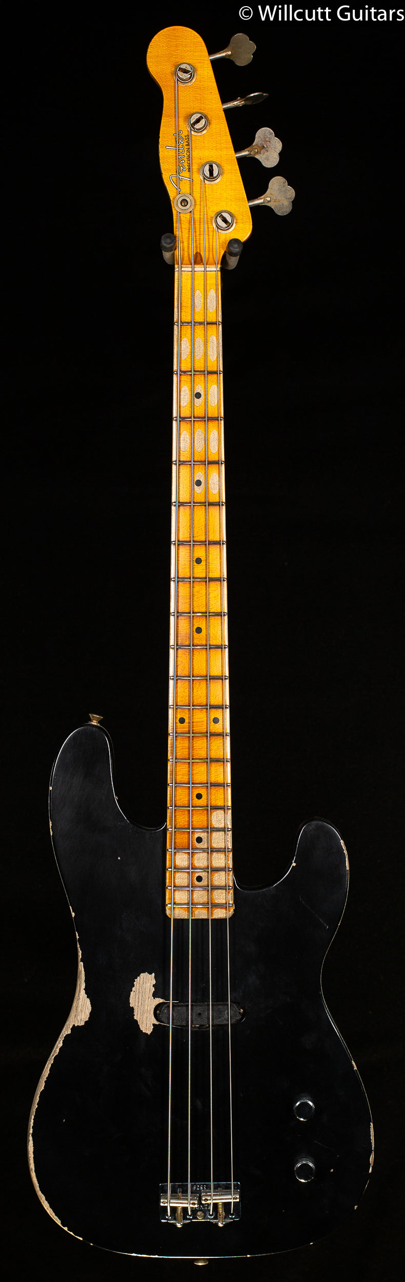 dusty hill bass gear Fender Custom Shop Dusty Hill Signature Precision Bass Heavy Relic Bla