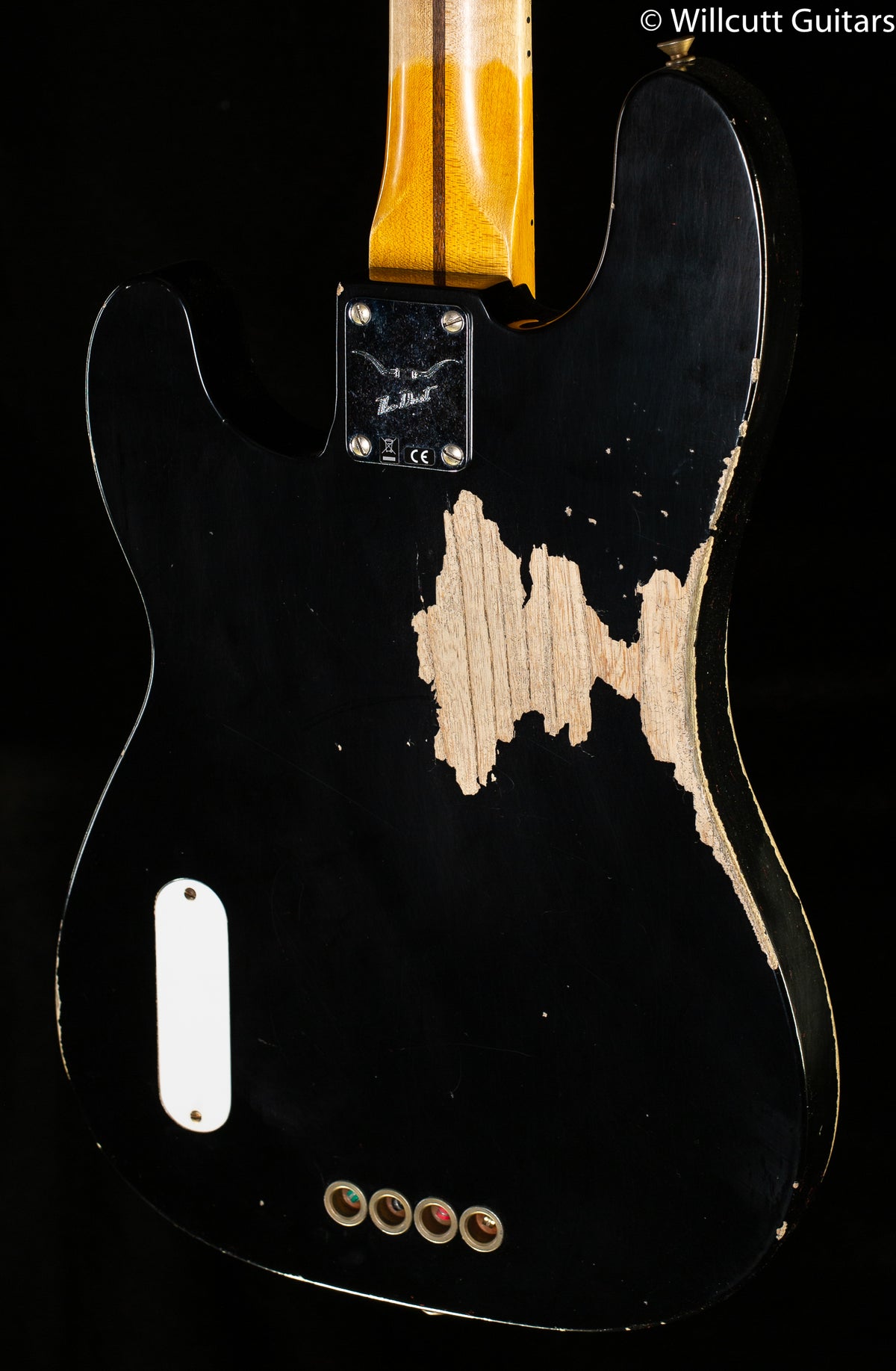 Fender Custom Shop Dusty Hill Signature Precision Bass Heavy Relic Black Bass Guitar (808)