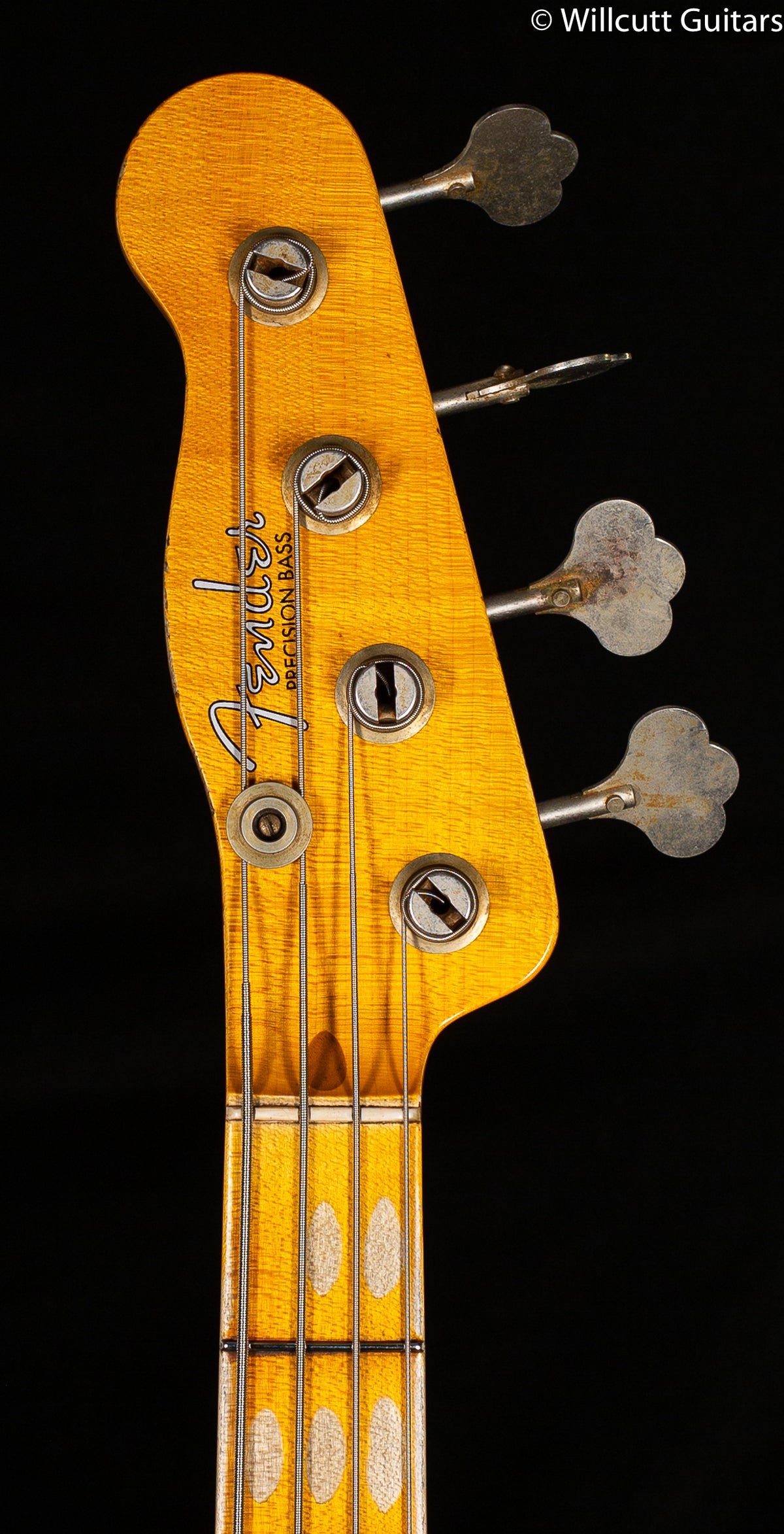 Fender Custom Shop Dusty Hill Signature Precision Bass Heavy Relic Black Bass Guitar (808)