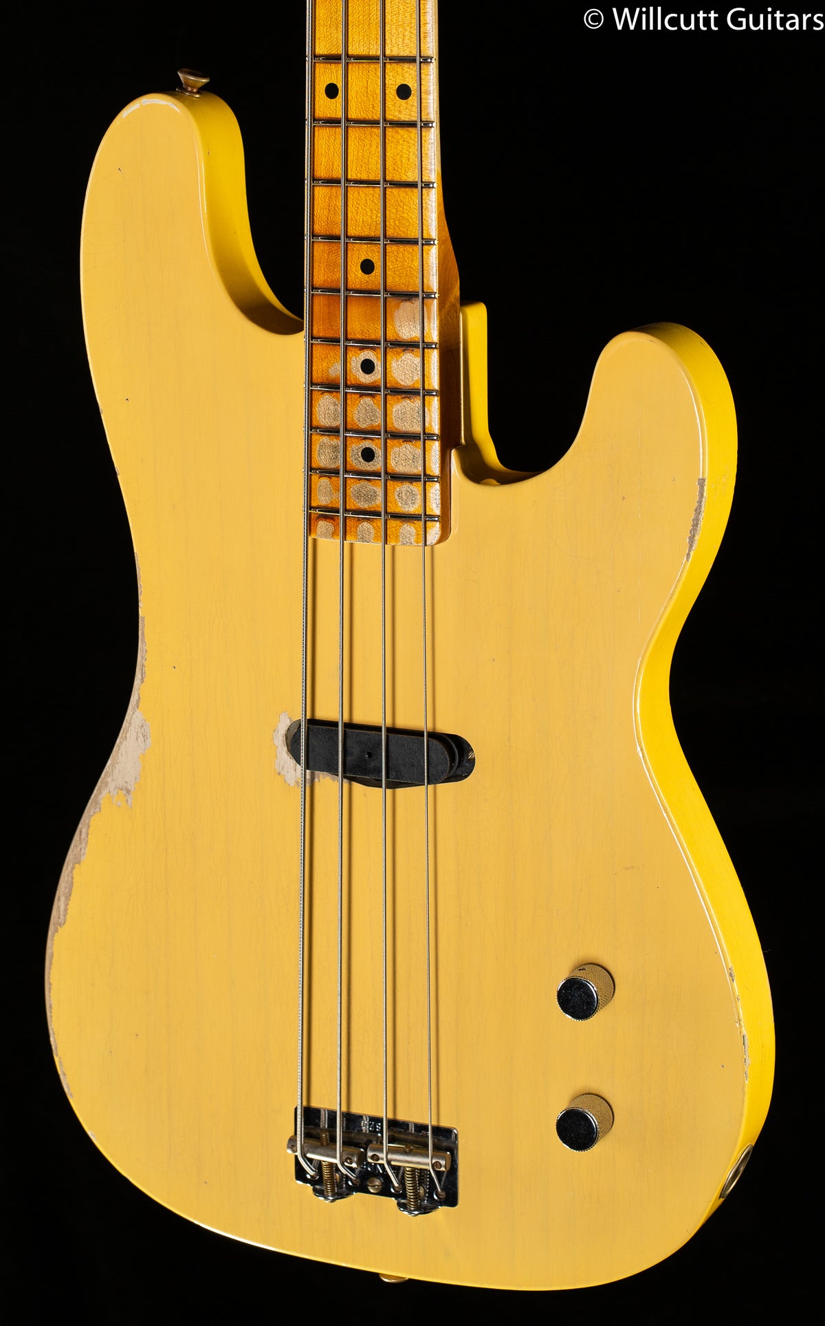 Fender Custom Shop Dusty Hill Signature Precision Bass Heavy Relic NoCaster Blonde Bass Guitar