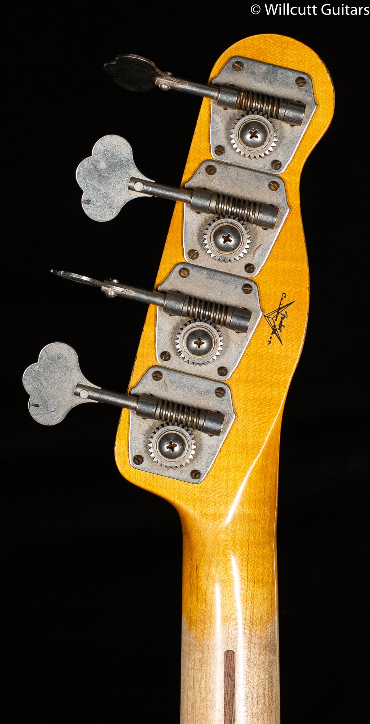 Fender Custom Shop Dusty Hill Signature Precision Bass Heavy Relic NoCaster Blonde Bass Guitar