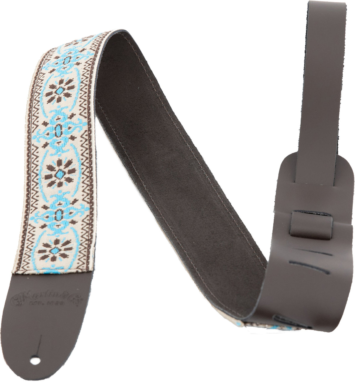 Martin Strap, Retro Jacquard, Blue Vintage