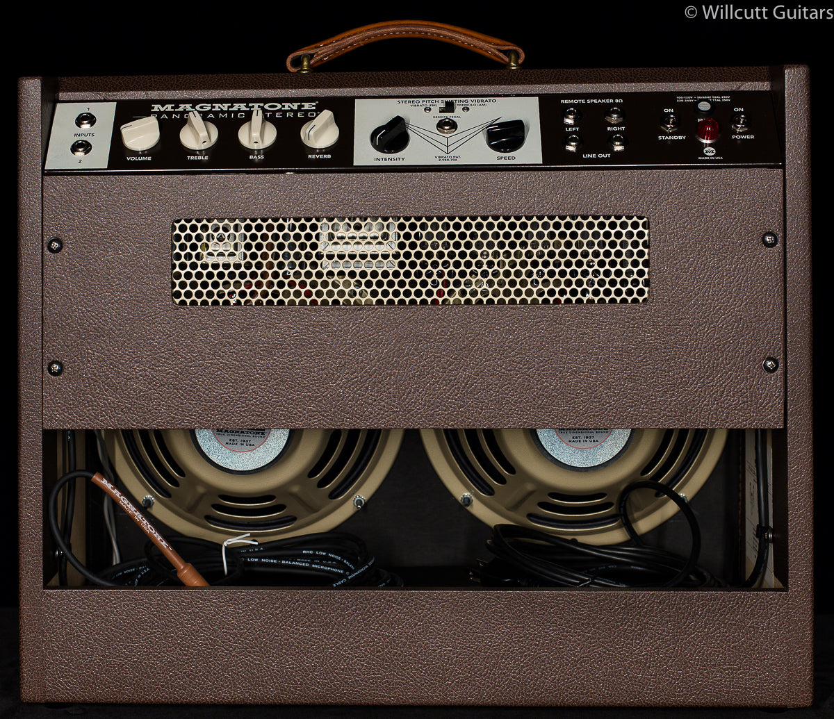 Magnatone Panoramic Stereo 2x10 Combo Vintage Brown