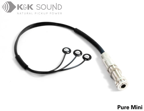 K&K Pure Mini 3-head transducer for steel string acoustic guitar