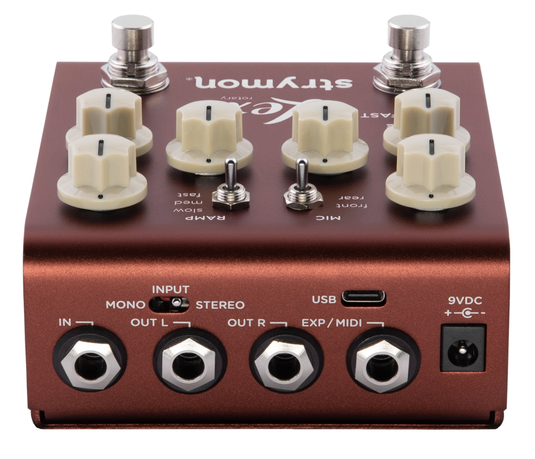 rotary pedal Strymon Lex v2 Rotating Speaker Simulator Effects Pedal Brown 197881477547