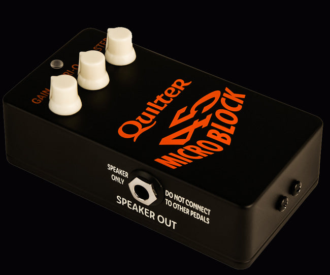 micro amp pedal Quilter MICRO BLOCK 45 watt guitar amp in a pedal