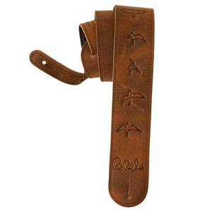PRS Embossed Leather Birds Strap