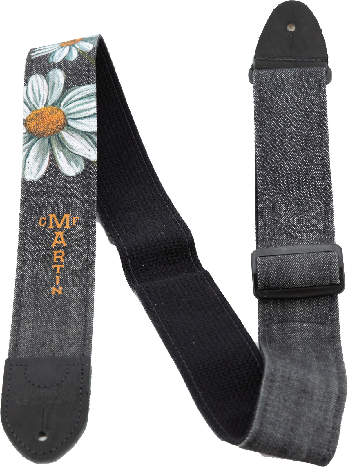 Martin Strap Denim, Black, Daisy