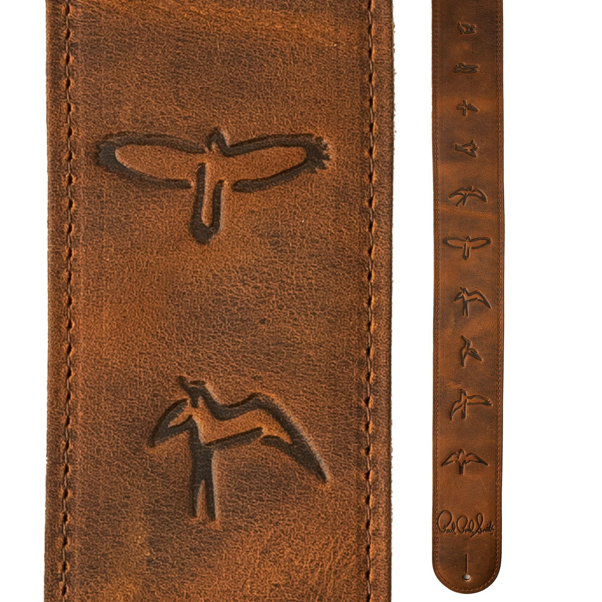 PRS Embossed Leather Birds Strap