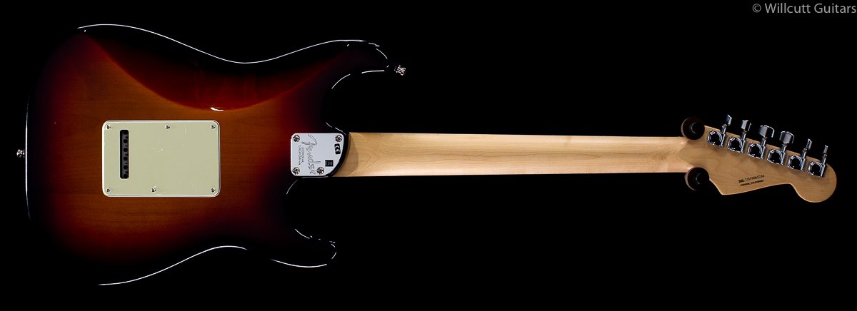 Fender American Elite Stratocaster 3-Tone Sunburst Ebony Lefty